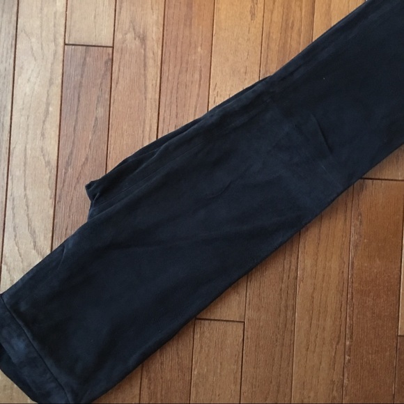 GORGEOUS Navy Blue Suede Pants - like new! - Picture 3 of 4